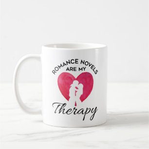 Romance Novels Are My Therapy Bookworm Coffee Mug