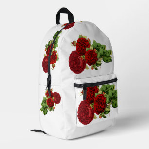 Romance of Roses Printed Backpack