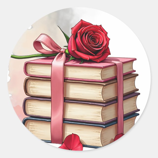 Romance Reader Classic Round Sticker (Front)