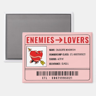 Romance Reader Funny Book Lover Pink Magnet