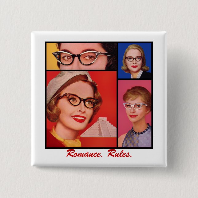 Romance. Rules. 15 Cm Square Badge (Front)