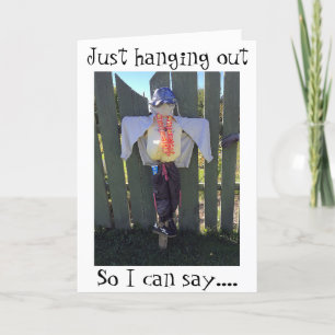 ROMANCE "SCARECROW" STYLE FOR HALLOWEEN CARD