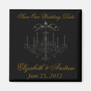 Romance with a Chandelier ~ Save the Date Love Magnet