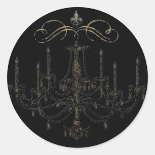 Romance with a Chandelier ~ Sticker Wedding