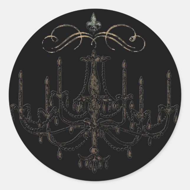 Romance with a Chandelier ~ Sticker Wedding (Front)