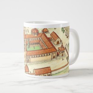 Romanesque Abbey. Model Large Coffee Mug