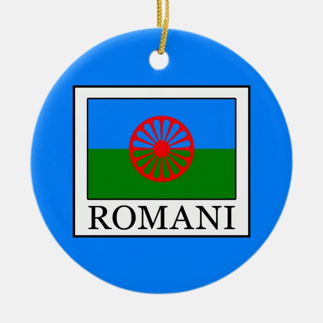 Romani Ceramic Ornament (Front)
