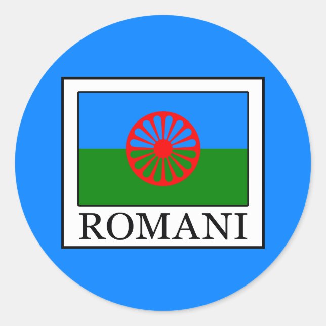 Romani Classic Round Sticker (Front)