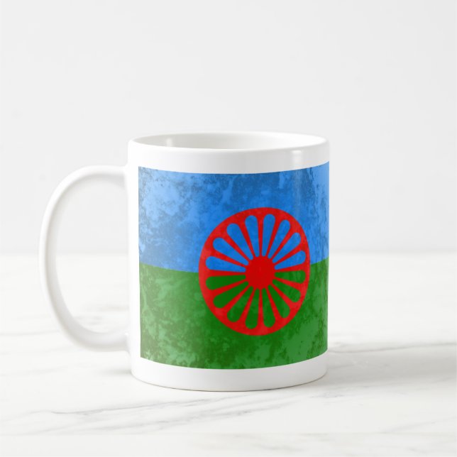 Romani flag coffee mug (Left)
