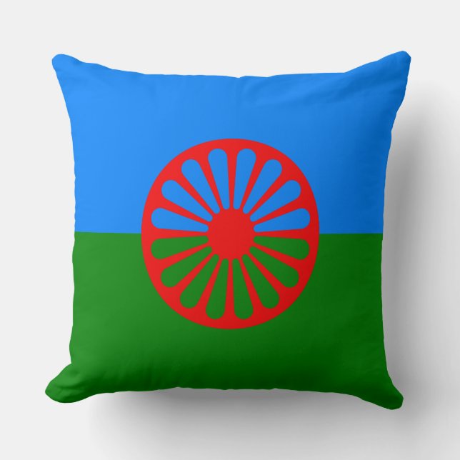 Romani Flag Cushion (Front)