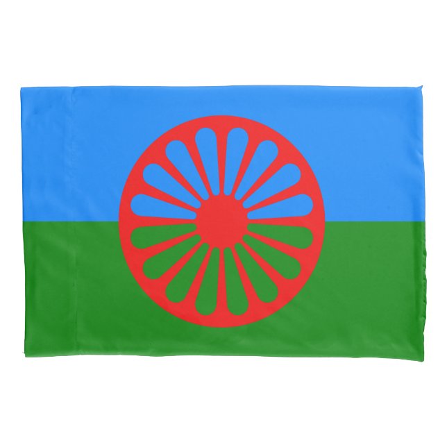 Romani Flag Pillowcase (Front)