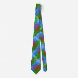 Romani flag tie