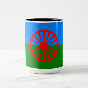 Romani Flag Two-Tone Coffee Mug