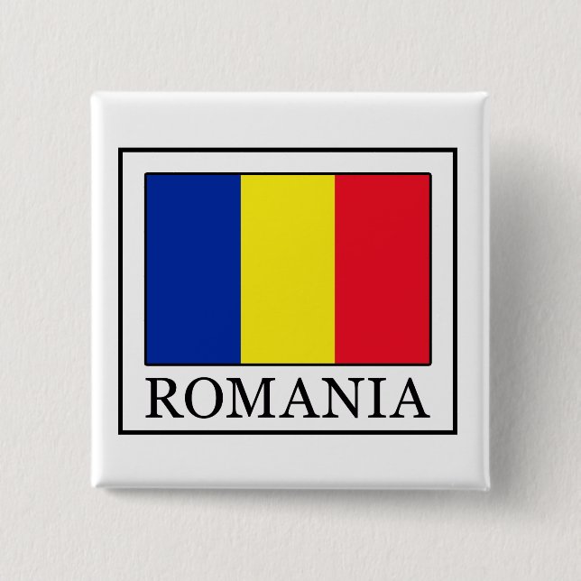 Romania 15 Cm Square Badge (Front)