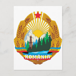 Romania 1965 Coat Of Arms Postcard