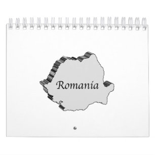 Romania 3D Map Calendar