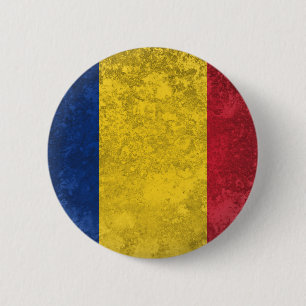 Romania 6 Cm Round Badge