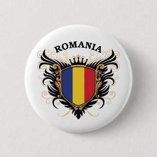 Romania 6 Cm Round Badge