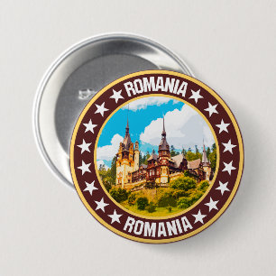 Romania 7.5 cm round badge