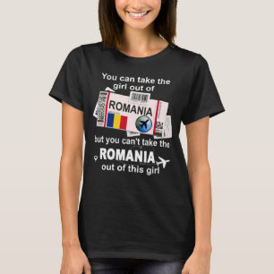 Romania Boarding Pass Romania Girl Romania T-Shirt