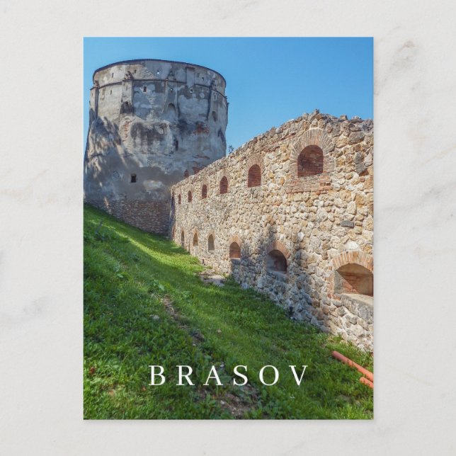 Romania Brasov watchtower view postcard (Front)