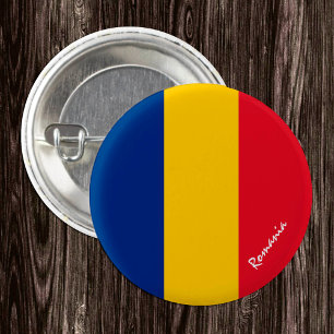 Romania button, patriotic Romanian Flag 3 Cm Round Badge