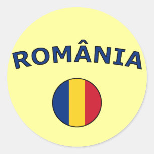 Romania Classic Round Sticker