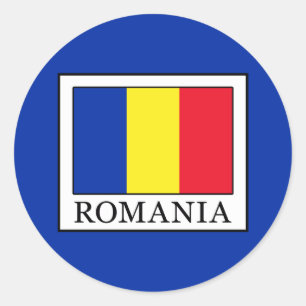 Romania Classic Round Sticker