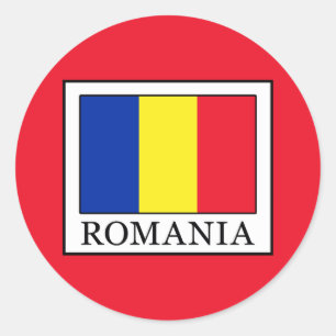 Romania Classic Round Sticker