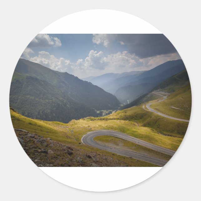 Romania Classic Round Sticker (Front)