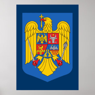 Romania Coat of Arms Poster