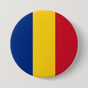 Romania Flag 7.5 Cm Round Badge