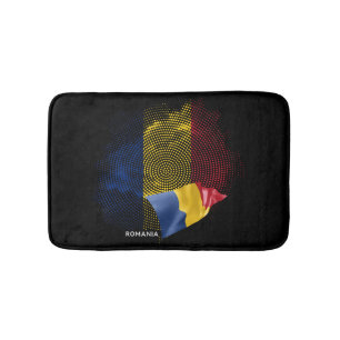 Romania flag bath mat