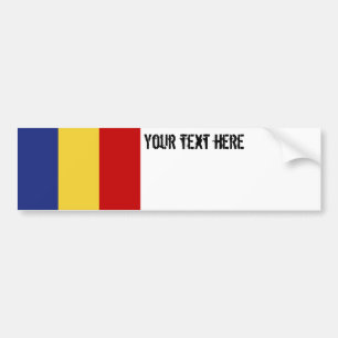 Romania Flag Bumper Sticker