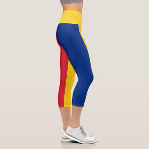 Romania Flag Capri Leggings