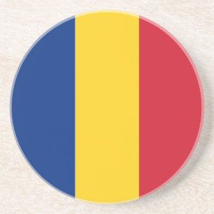 Romania flag coaster