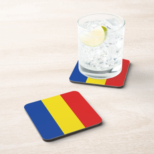 Romania Flag Coaster (Right Side)