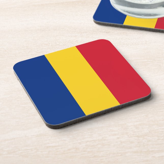 Romania flag coaster (Left Side)
