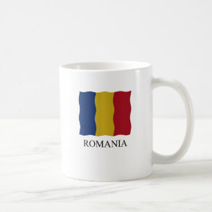 Romania flag coffee mug