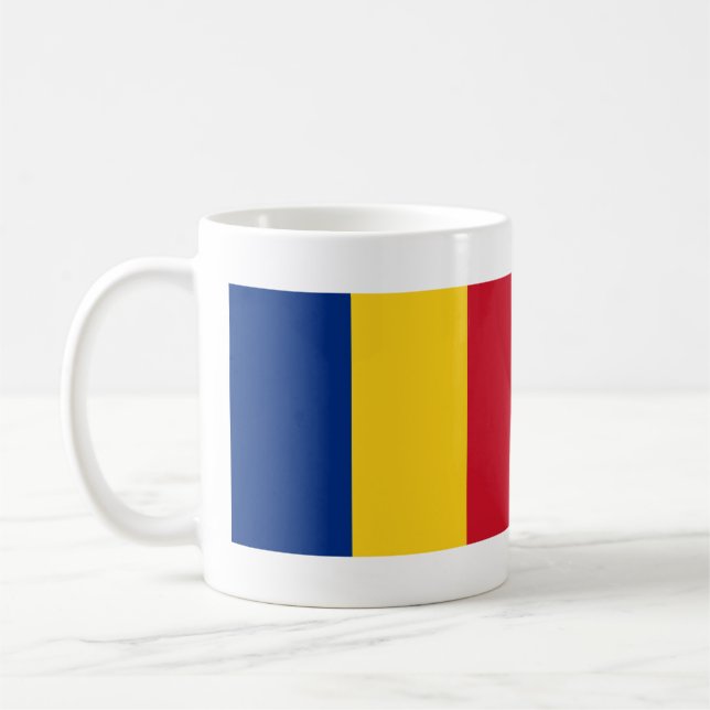 Romania Flag Coffee Mug (Left)