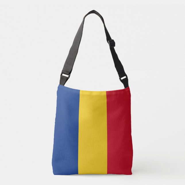 Romania Flag Crossbody Bag (Front)