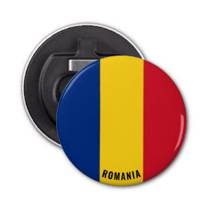 Romania Flag Delightful Patriotic Bottle Opener