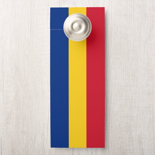 Romania flag door hanger (On Knob)
