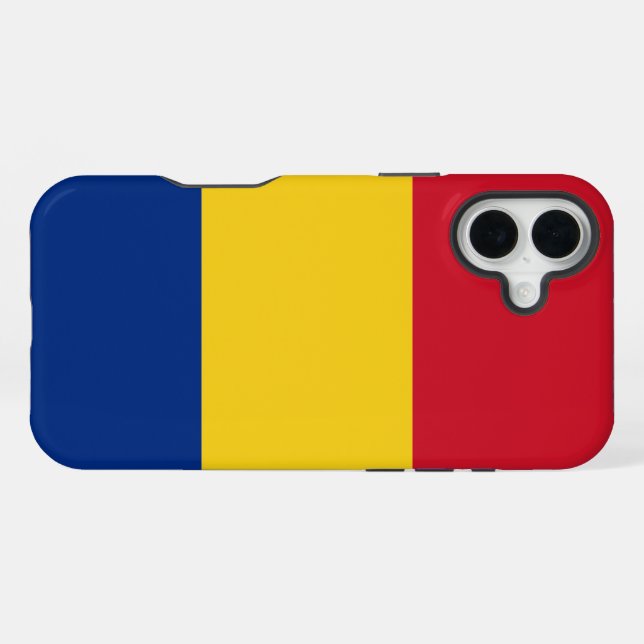 Romania Flag iPhone Case (Back Horizontal)