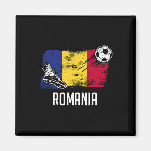 Romania Flag Jersey Romanian Soccer Team Romanian  Magnet