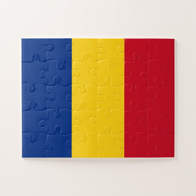 Romania Flag Jigsaw Puzzle (Horizontal)