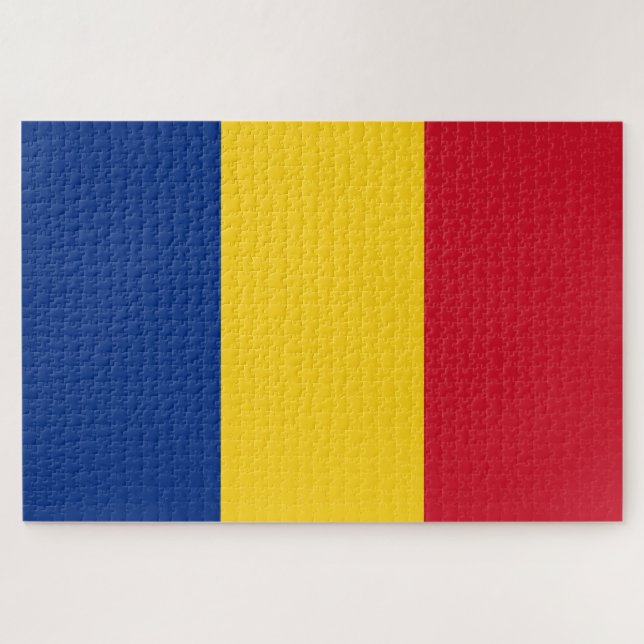 Romania Flag Jigsaw Puzzle (Horizontal)