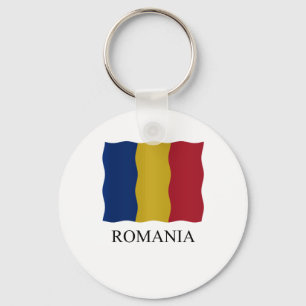 Romania flag key ring