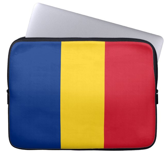 Romania flag laptop sleeve (Front)
