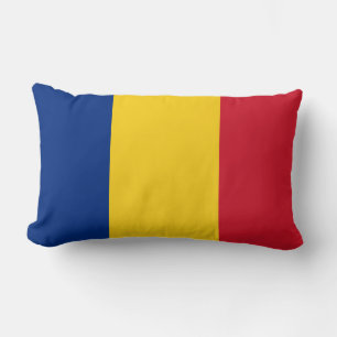 Romania Flag Lumbar Cushion